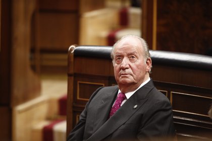 Foto de archivo del rey emérito Juan Carlos I en el acto conmemorativo del 40º aniversario de la Constitución de 1978, en el Congreso el 6 de diciembre de 2018, en Madrid, España (Europa Press)