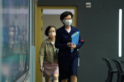 Carrie Lam, jefa del ejecutivo de Hong Kong, fue sancionada por EEUU (Reuters)
