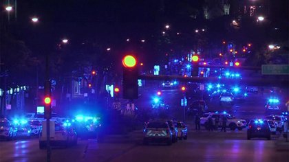 El despliegue policial en el centro de la ciudad