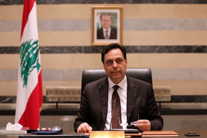 El primer ministro libanés Hassan Diab (REUTERS/Mohamed Azakir)