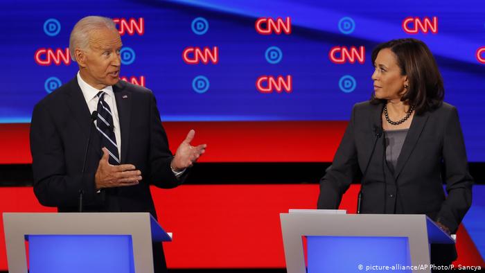 Joe Biden, en un debate junto a su candidata a vicepresidenta, Kamala Harris.