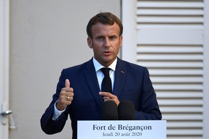 El presidente francés Emmanuel Macron ya había también criticado el acuerdo (Christophe Simon/Pool via REUTERS)