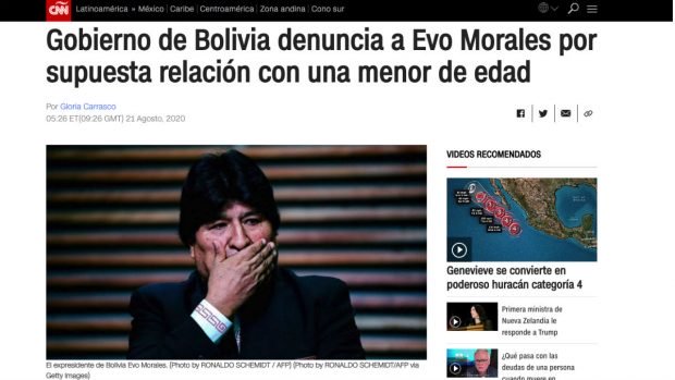 CNN, BBC y medios de todo el mundo se hacen eco de la relación pedófila de Evo Morales destapada por OKDIARIO