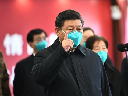 El mandatario no hizo especial énfasis en la pandemia, que hoy afecta levemente a China (Xinhua)