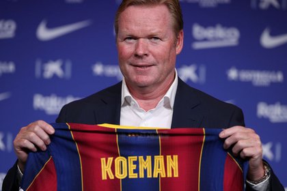 Koeman arribó al Barcelona y su llegada no le cayó bien a Leo (REUTERS/Albert Gea)