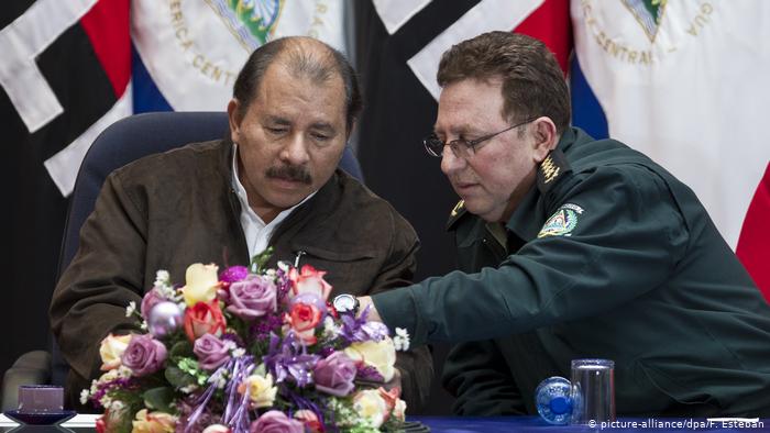 Daniel Ortega y Julio César Avilés (picture-alliance/dpa/F. Esteban)
