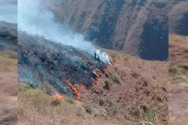 Incendio en Pajchani Tarija Foto: El País Tarija