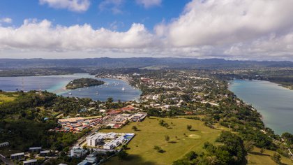 Imagen aérea de Port Vila, capital de Vanuatu (Shutterstock)