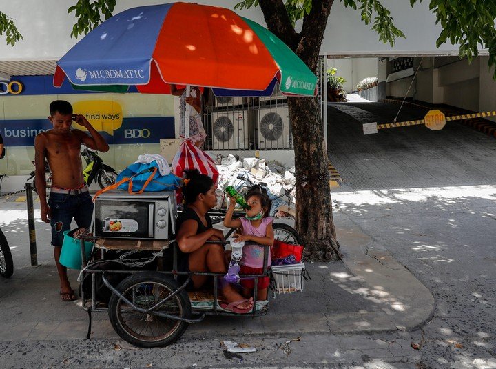 Manila, una ciudad sumergida en la pobreza. Foto: EFE.
