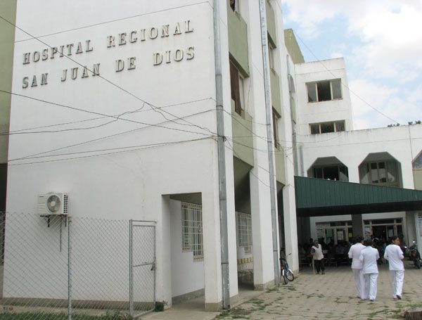El hospital regional San Juan de Dios de Tarija. (El País)