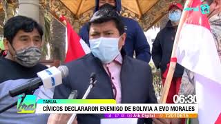 ▷ Cívicos de Tarija declaran “enemigo de Bolivia” al expresidente Evo Morales » Domiplay