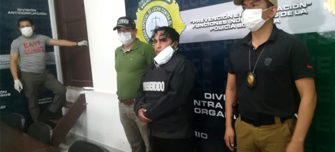 Róger Gamboa Gonzáles volvió a ser detenido. Foto. Guider Arancibia 