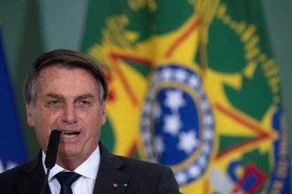 En la imagen, el presidente de Brasil, Jair Bolsonaro. EFE/Jo&#233;dson Alves/Archivo 