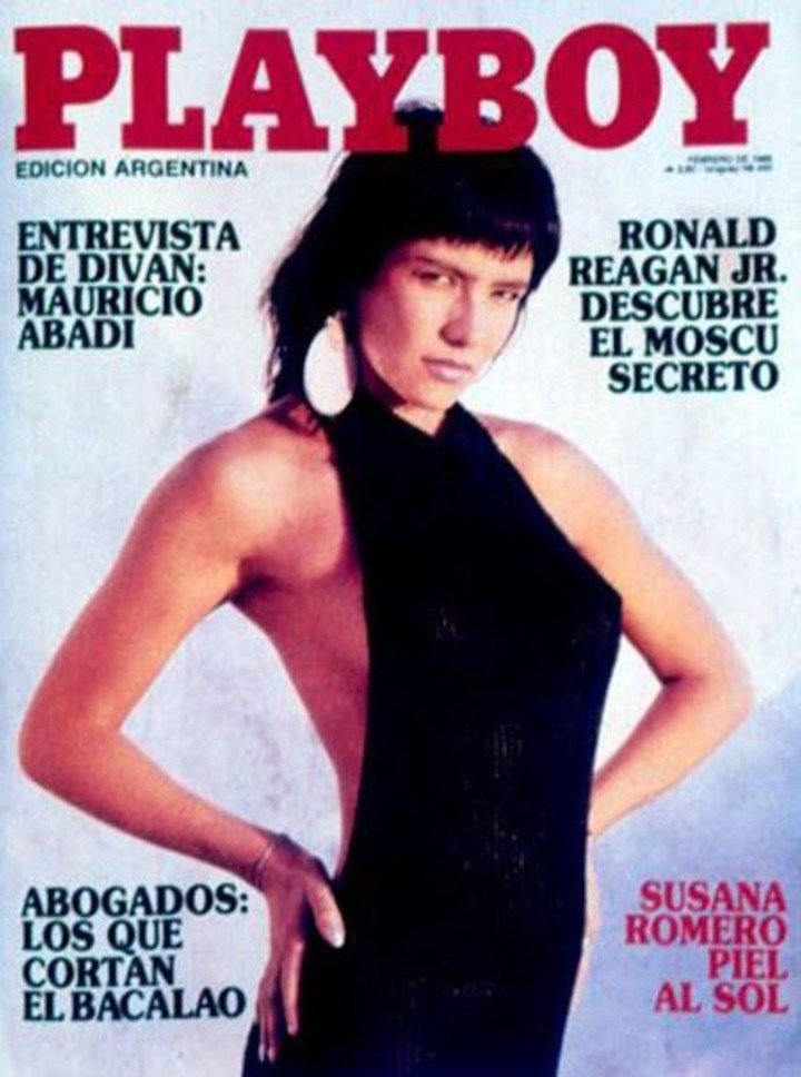 Susana Romero en la tapa de Playboy.