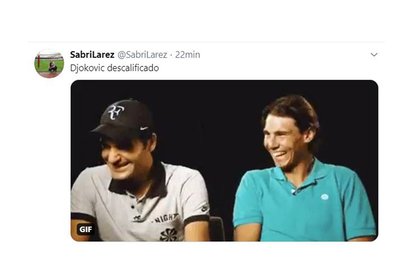 La felicidad de Federer y Nadal reflejada en los memes tras la descalificación de Novak Djokovic del US Open por haberle pegado un pelotazo a una jueza