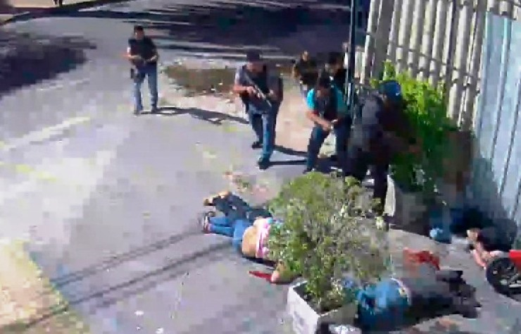 Escena del momento de la balacera ocurrida en julio de 2017. Foto. EL DEBER 