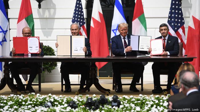 USA Washington Weißes Haus | Abkommen Naher Osten (Getty Images/AFP/S. Loeb)