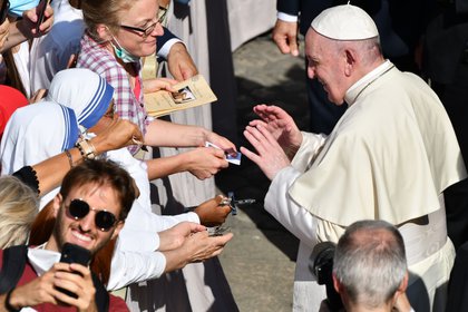 El papa Francisco (Photo by Vincenzo PINTO / AFP)