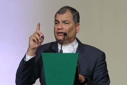 En la imagen, el expresidente de Ecuador Rafael Correa. EFE/Mario Guzm&#225;n/Archivo 