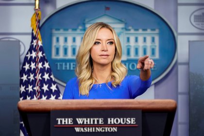 Kayleigh McEnany, secretaria de prensa de la Casa Blanca (REUTERS/Joshua Roberts)