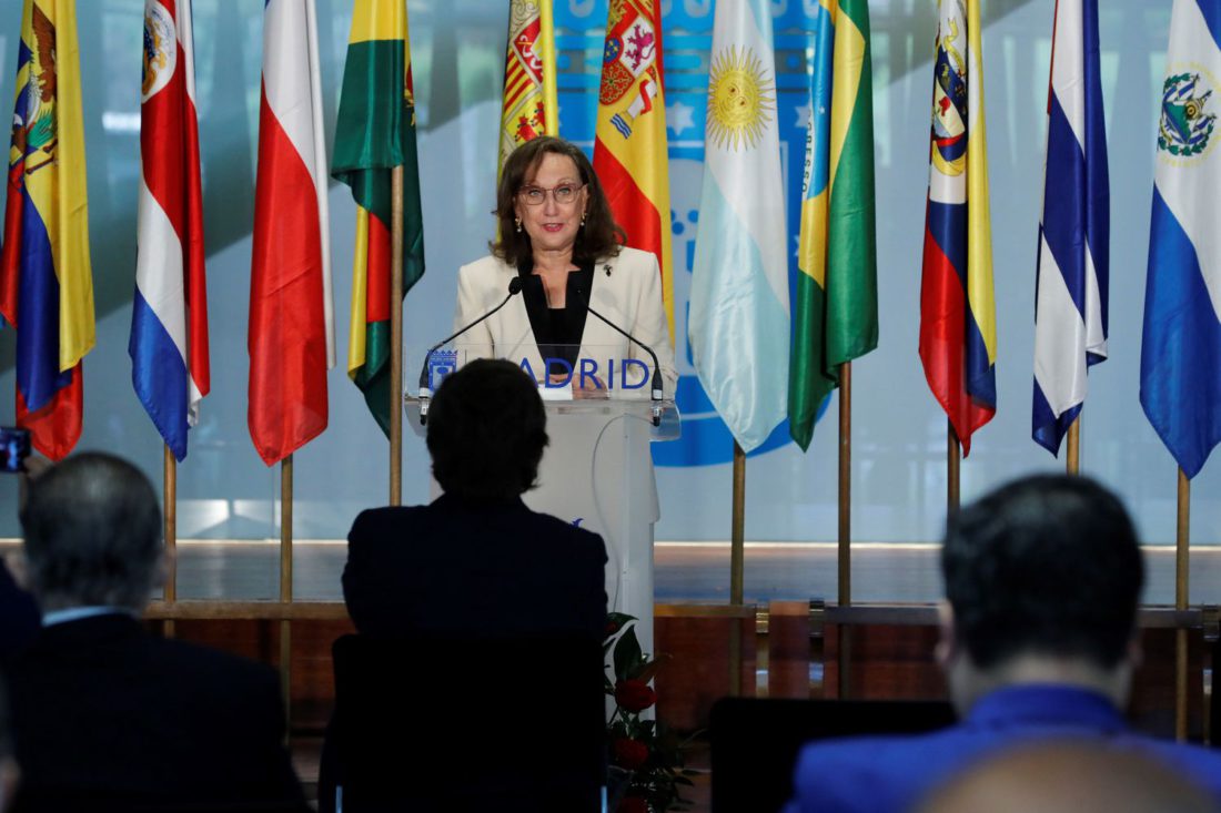 La secretaria general iberoamericana, el viernes pasado en Madrid.