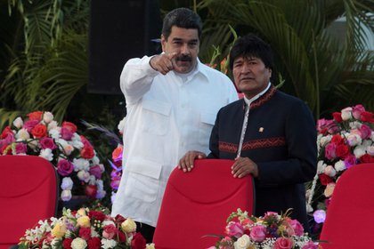Evo Morales hizo un viaje relámpago a Venezuela durante el fin de semana (REUTERS/Oswaldo Rivas)