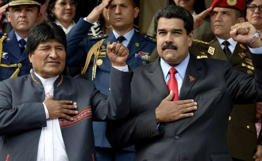 Evo Morales y Nicolás Maduro I archivo.