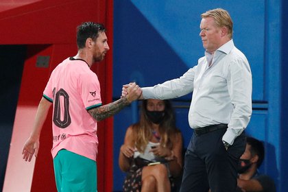 Koeman sostiene que Messi está compenetrado con su proyecto (Reuters)