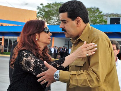 Cristina Kirchner y Nicolás Maduro en Cuba