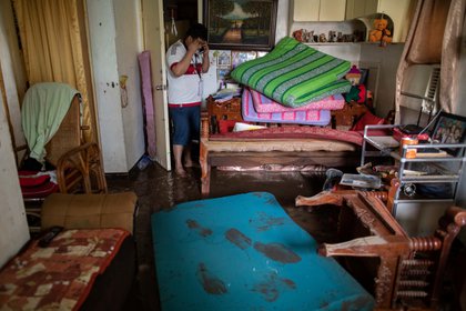 Una casa arrasada por Goni en Tierra Verde, Batangas City (REUTERS/Eloisa Lopez)
