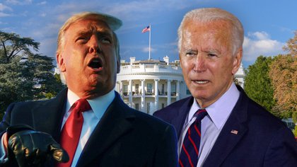 Los candidatos presidenciales Donald Trump y Joe Biden