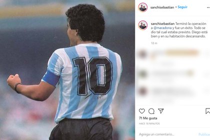 El mensaje que confirmó que Maradona salió airoso de la intervención