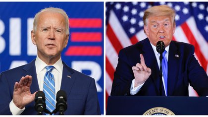 Joe Biden y Donald Trump (REUTERS/Kevin Lamarque/Carlos Barria)