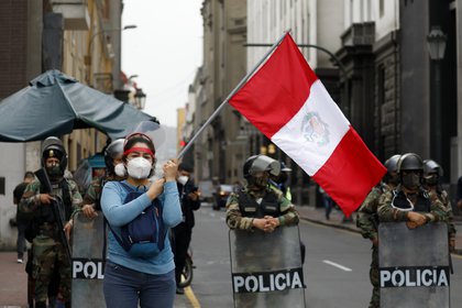 Protestas contra la vacancia del ex presidente de Perú Martín Vizcarra (Europa Press)