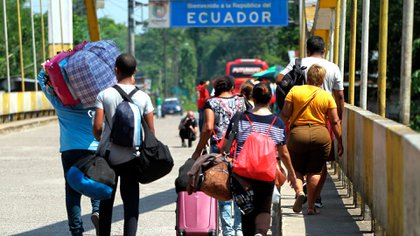 Migrantes venezolanos en la frontera (EFE/Archivo)