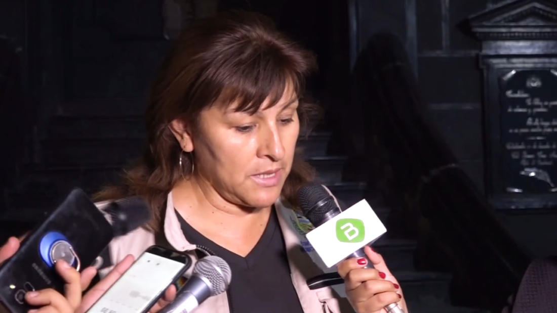 Presidenta del Concejo de Sipe Sipe, Susana Coca. Captura de pantalla