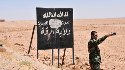 Un miliciano del Estado Islámico en Irak (AFP)