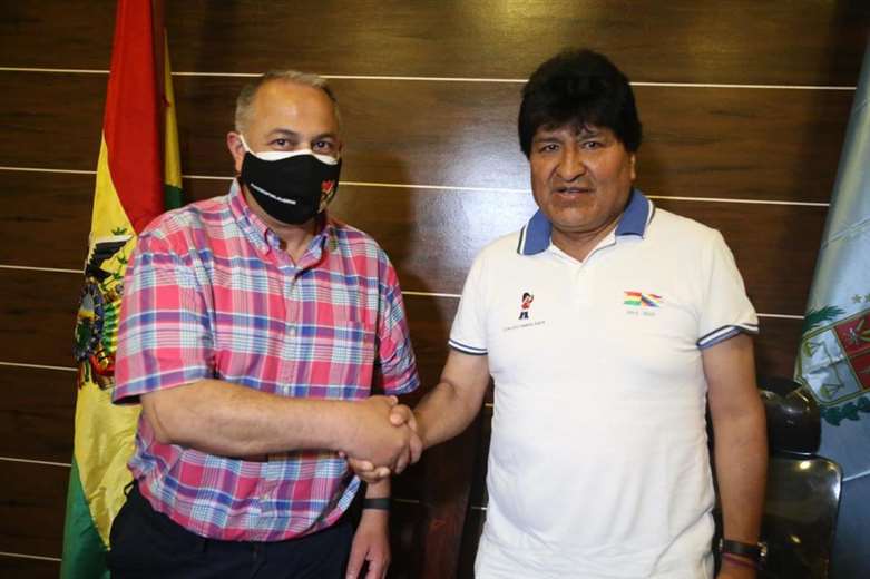 Fernando Costa se reunió el sábado con el ex presidente Evo Morales en Iv