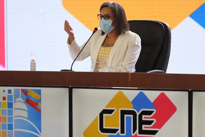 En la imagen, la presidenta del Consejo Nacional Electoral de Venezuela (CNE), Indira Alfonzo (EFE/Miguel Guti&#233;rrez/Archivo)