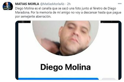 El abogado Matías Morla criticó duramente a Diego Molina