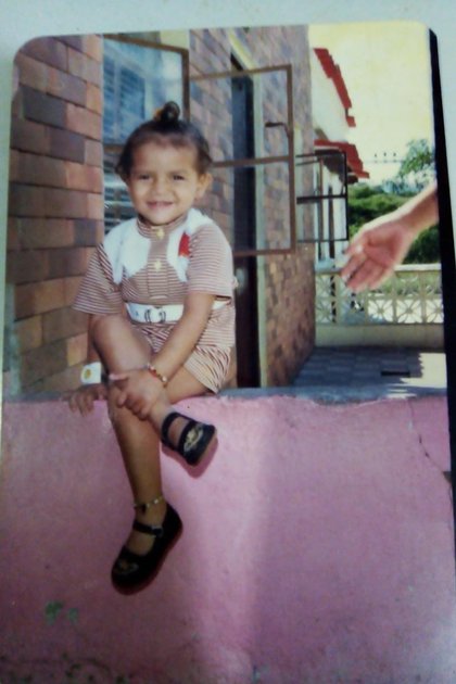 Una foto de cuando era una niña.
