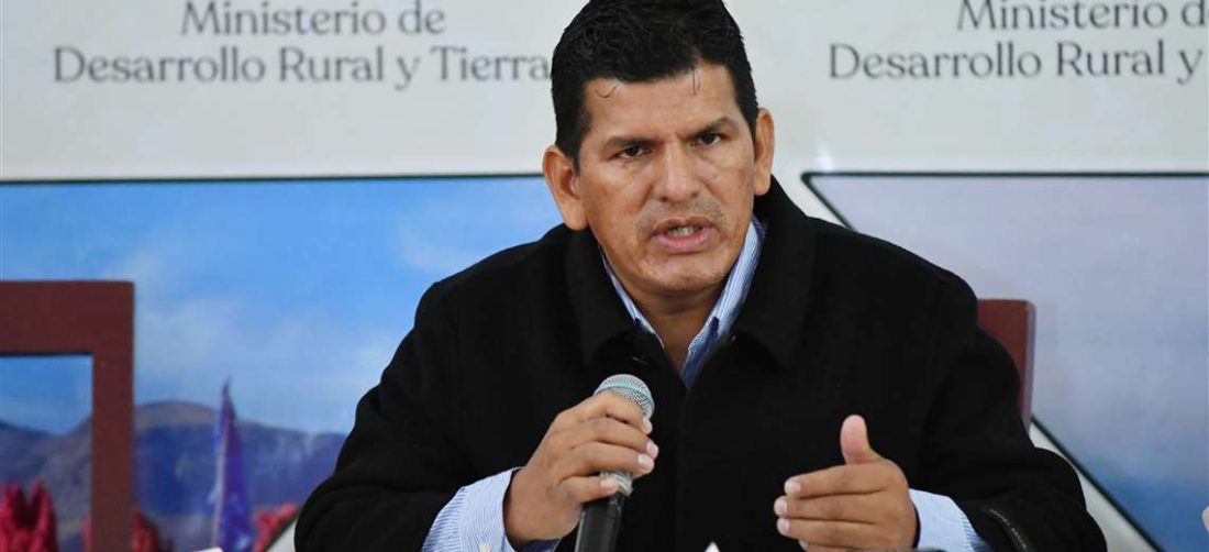 Wilson Cáceres dejó de ser ministro de Desarrollo Rural /ABI