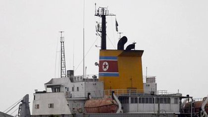 Un buque de la Marina mercante norcoreana