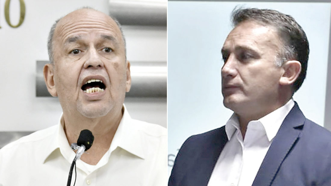 Los exministros Arturo Murillo y Fernando López. ARCHIVO