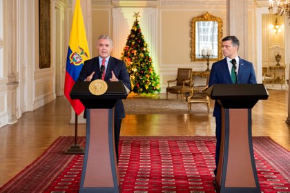 Leopoldo López se reunió con el presidente colombiano Iván Duque (Colombia's Presidency/Handout via REUTERS)