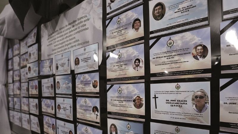 En lo que va del año, por día un médico pierde la vida en primera línea en La Paz