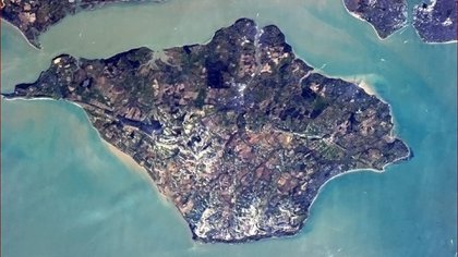 Imagen aérea de la Isla de Wight (Creative Commons)