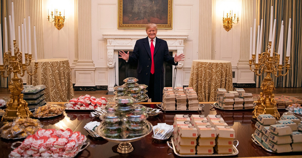 Donald Trump, hamburguesas