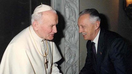 Junto a Juan Pablo II (Fondation Jérôme Lejeune)