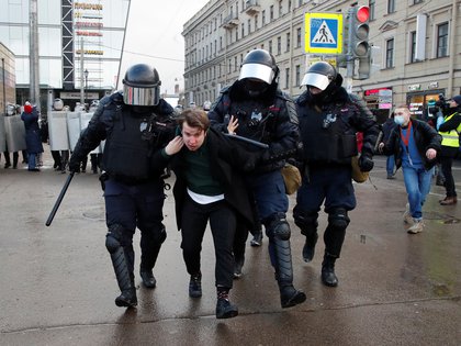 Arresto en San Petersburgo (Reuters)